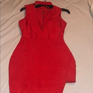 Red dress/ used once !